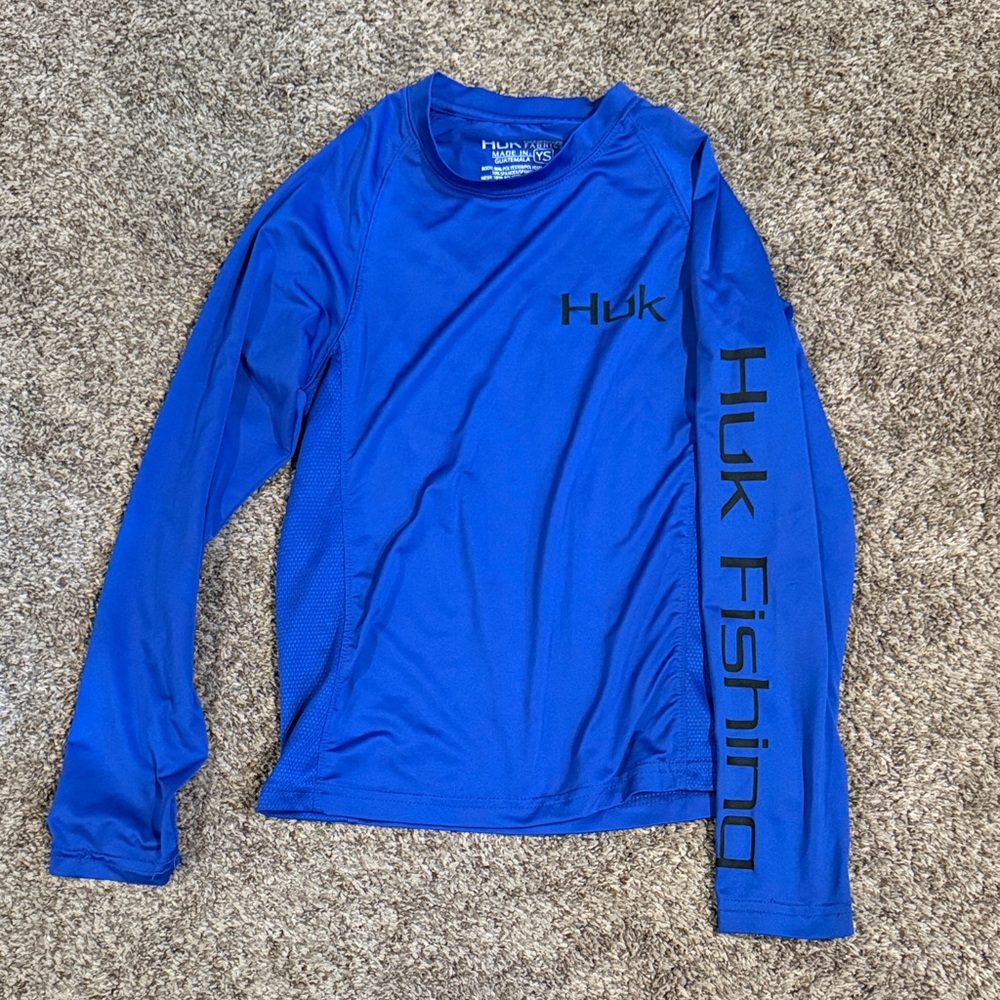 Huk Performance Blue Fishing Shirt